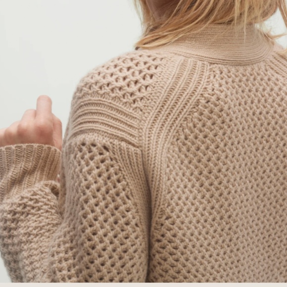 Honeycomb Knit Elena Cashmere Cardigan from NakedCashmere - Picture 4 of 13
